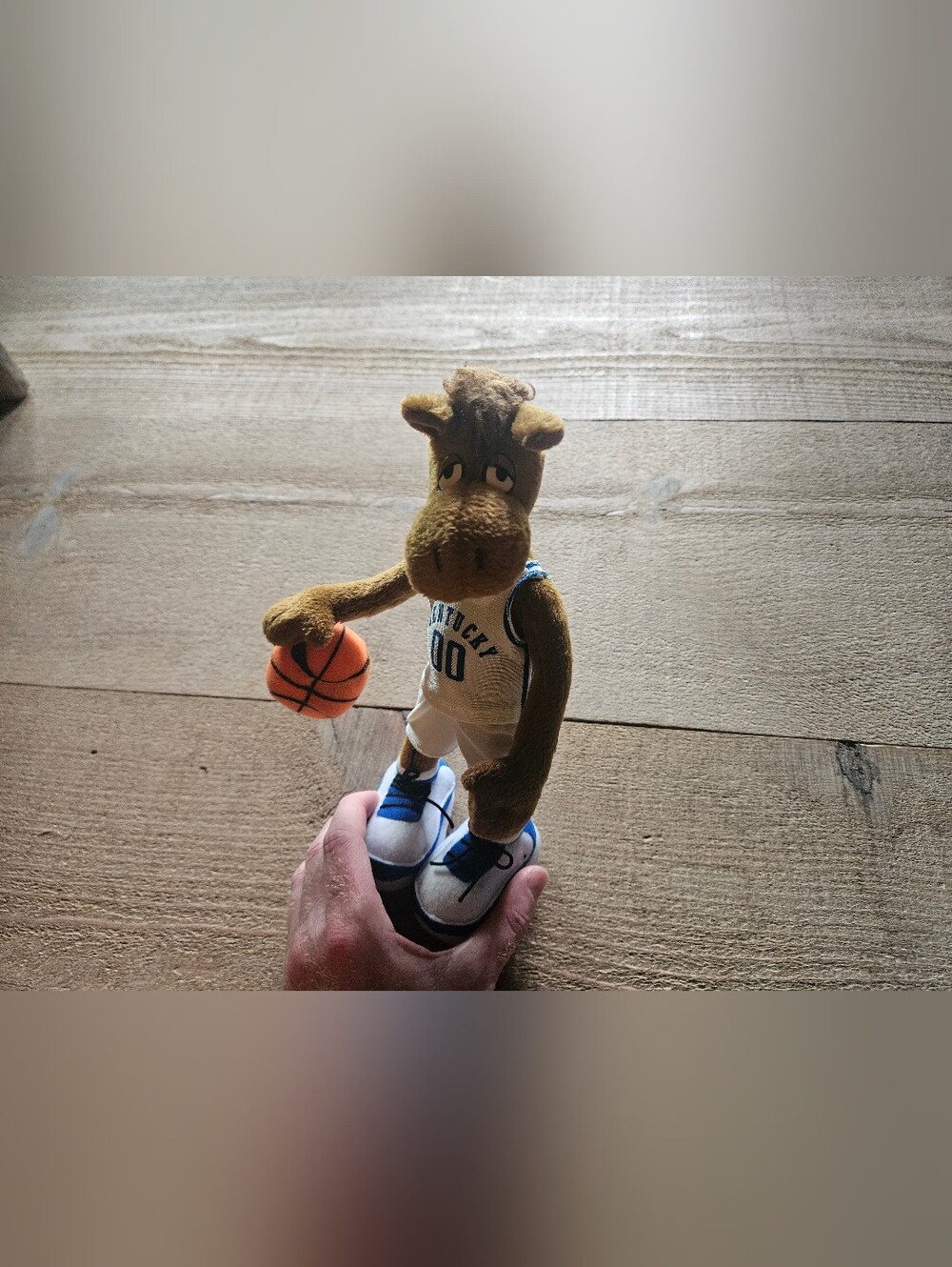 Kentucky Wildcats Horse Mascot Plush Figure 00 Vintage Bendable Flexible Used.